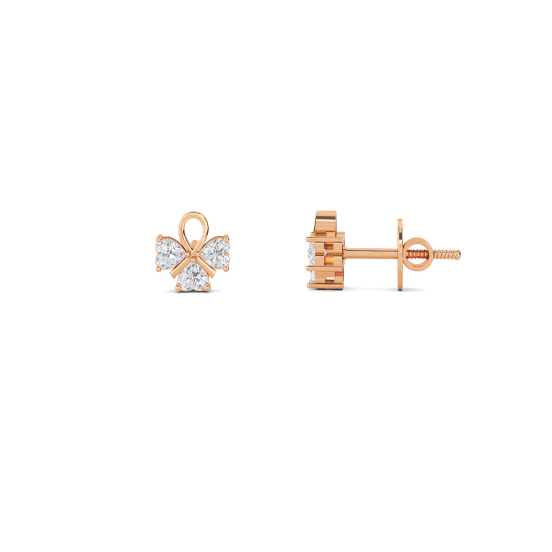 Marquise Flower Stud Earrings