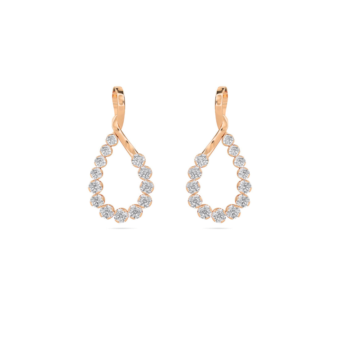 Open Teardrop Drop Earrings