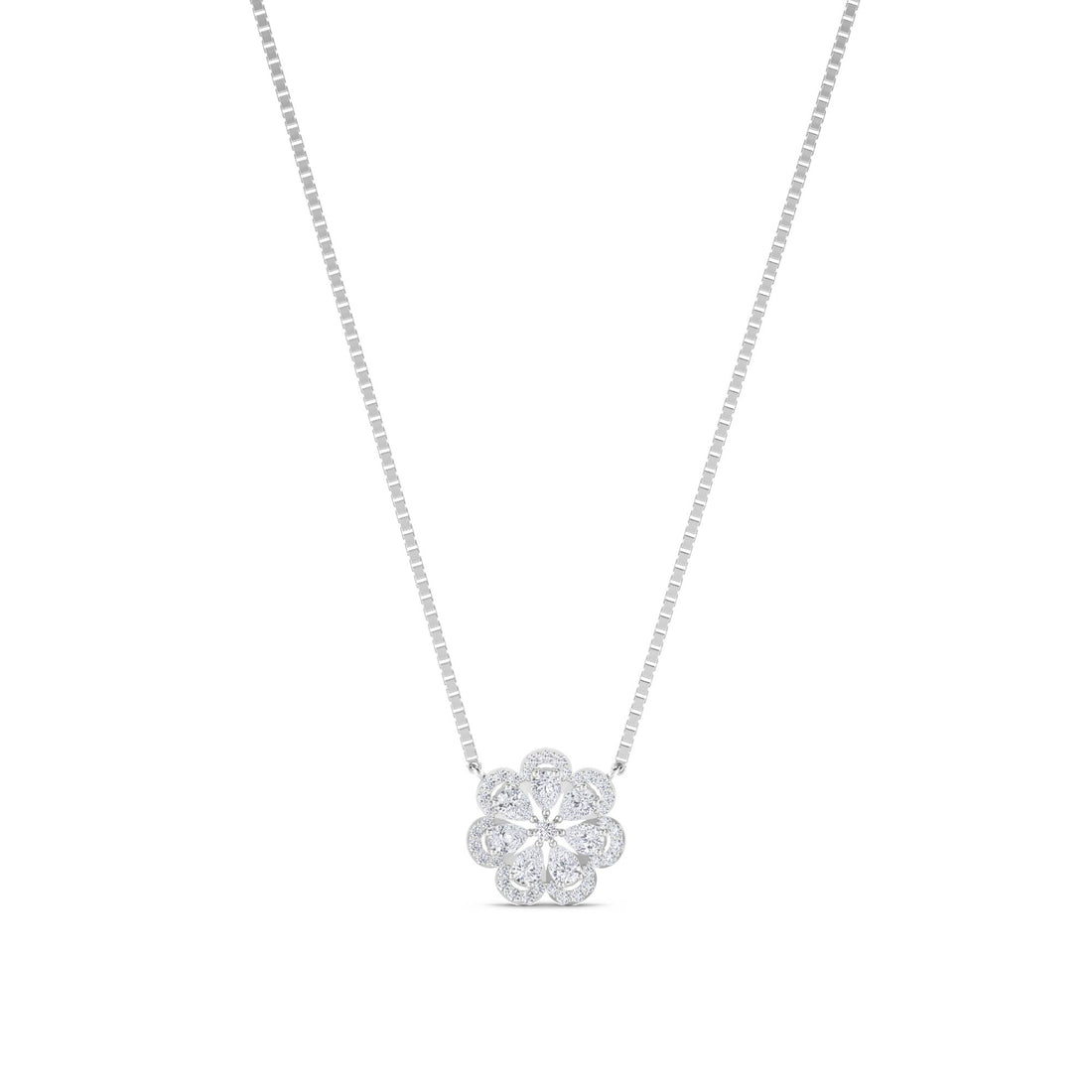 Floral Cluster Pendant (Silver) - image 1