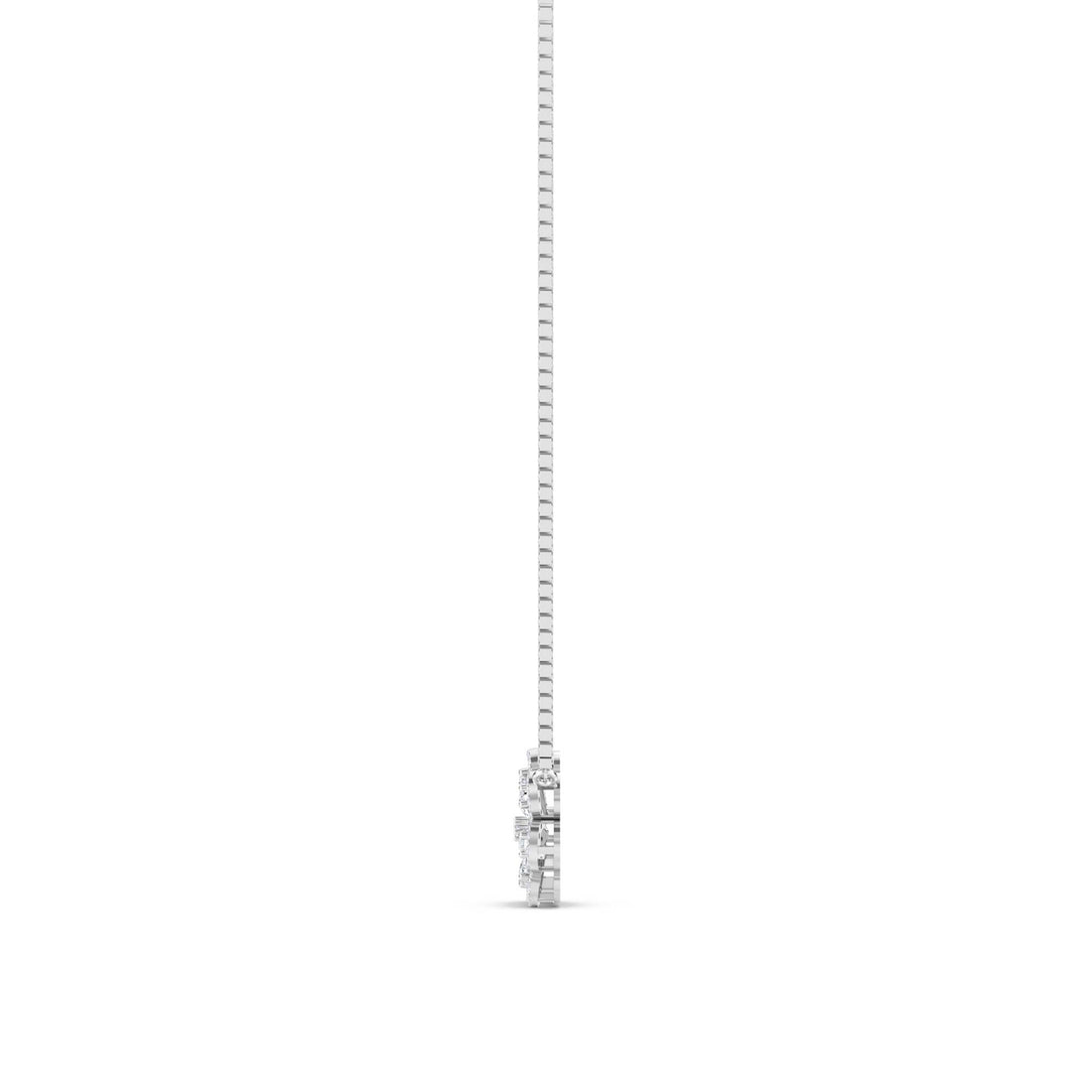 Floral Cluster Pendant (Silver)