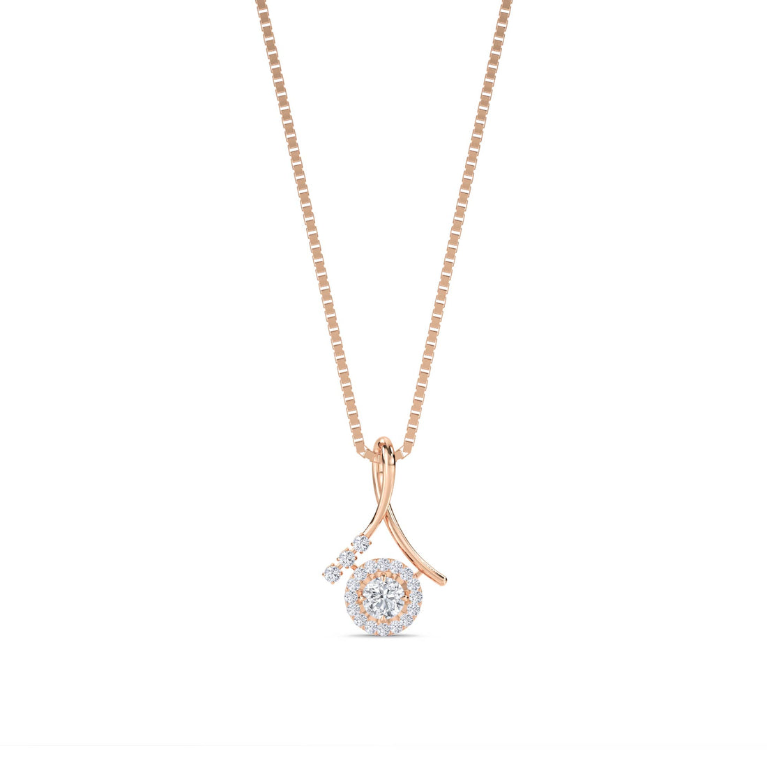 Ribbon Swirl Cluster Pendant