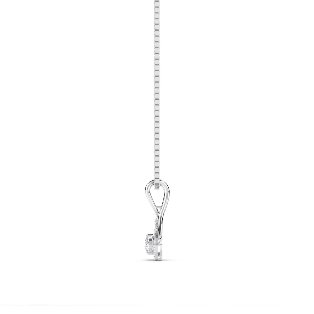 Ribbon Swirl Cluster Pendant (Silver)