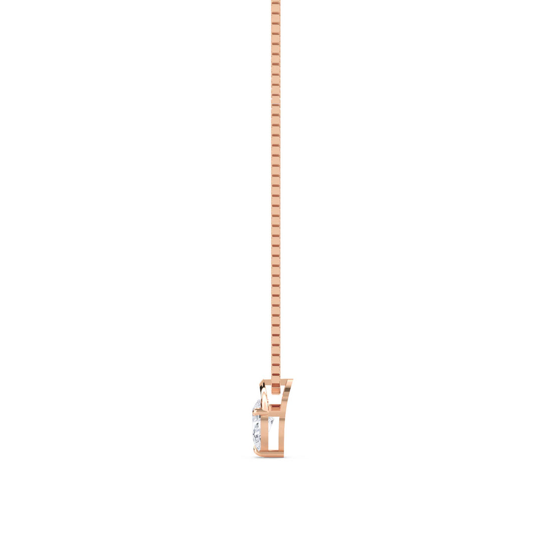 Pear Solitaire Drop Pendant