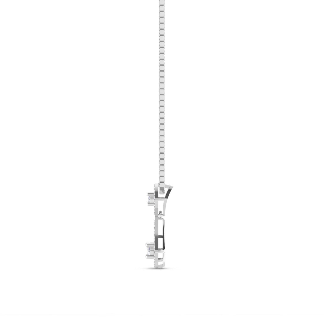 Double Kite Diamond Pendant (Silver)