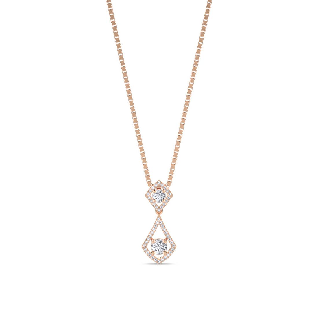 Round Flower Solitaire Pendant