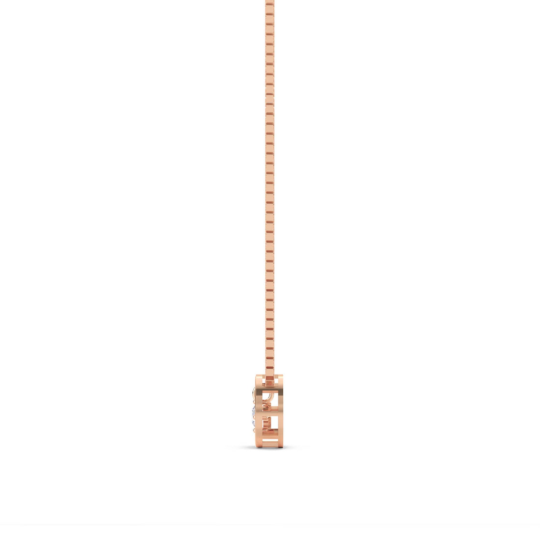 Open Circle Solitaire Pendant