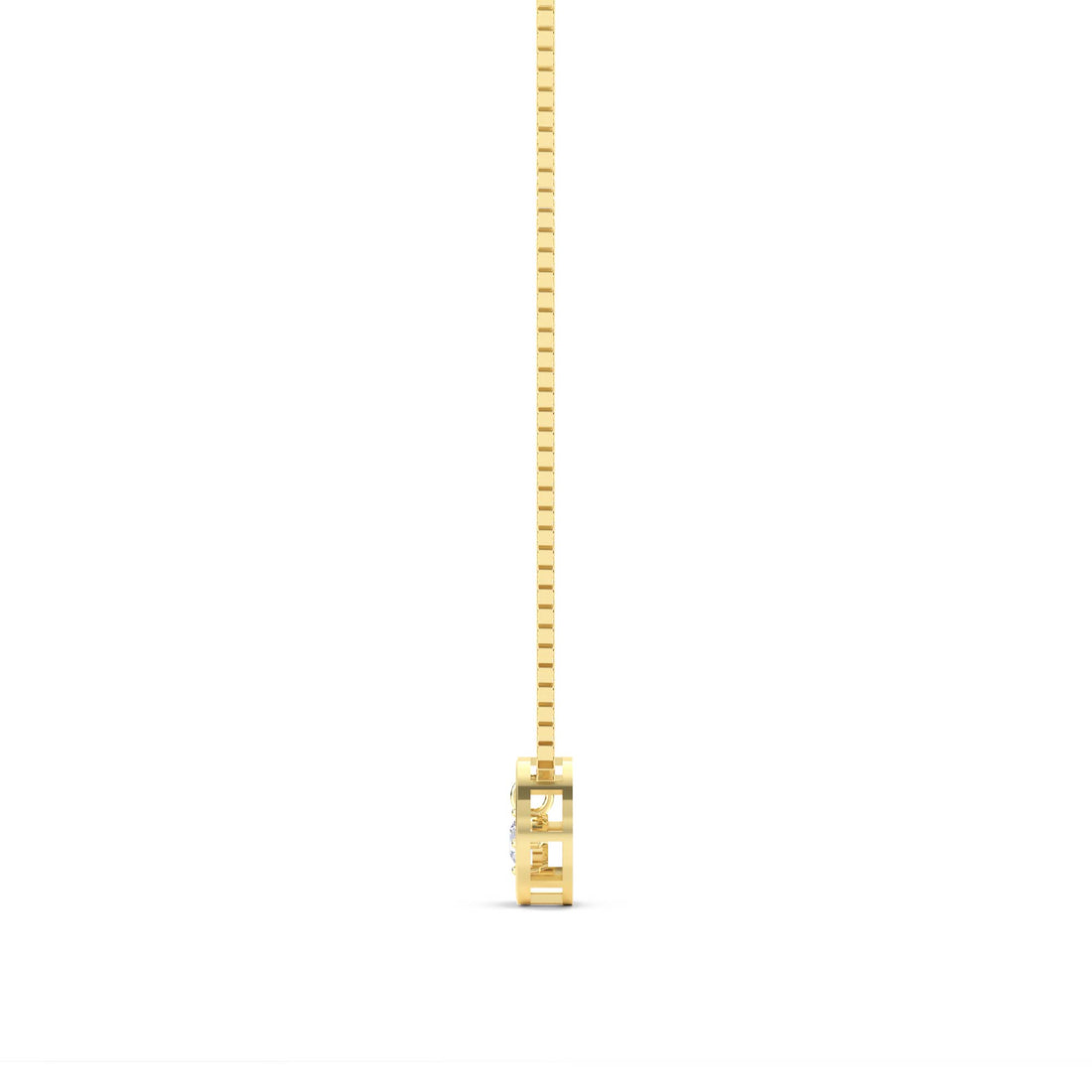 Open Circle Solitaire Pendant