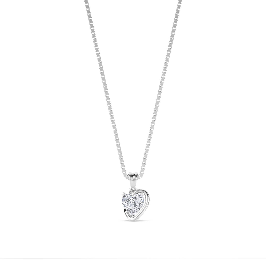 Heart Halo Pendant (Silver) - image 1
