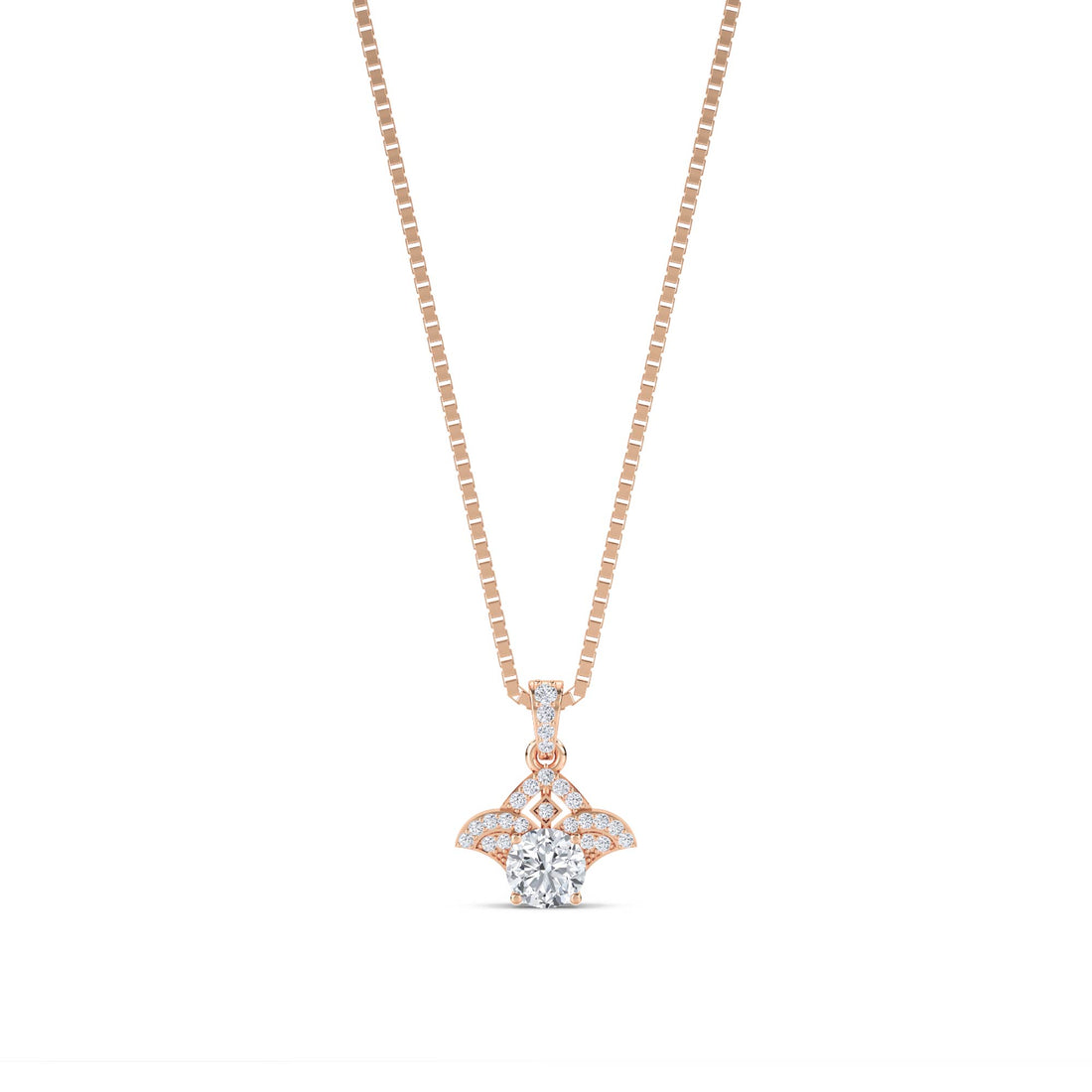 Fleur Diamond Cluster Pendant