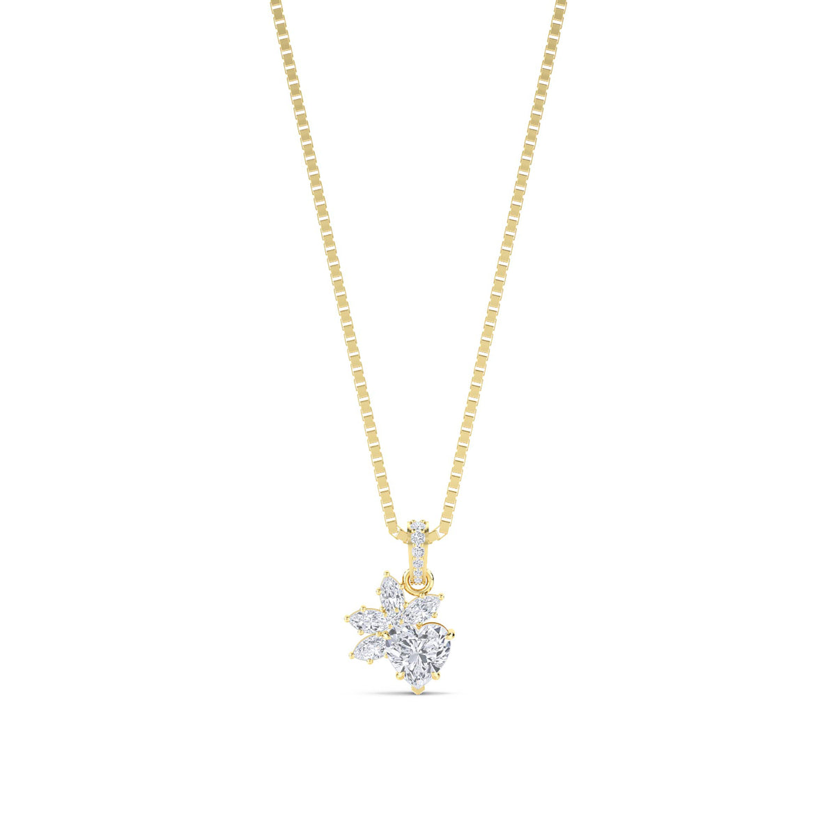 Mixed Cut Cluster Pendant - image 1