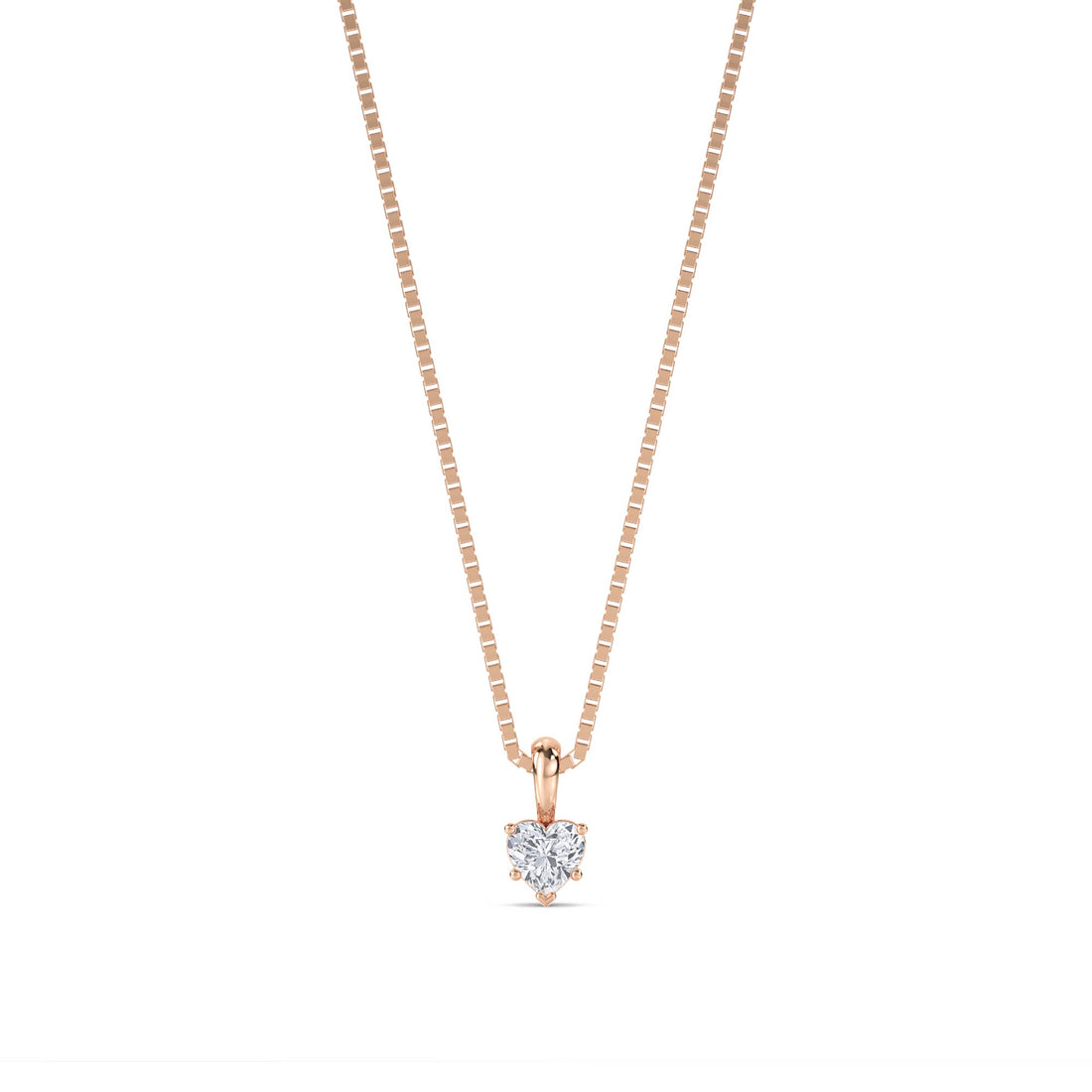 Heart Solitaire Pendant