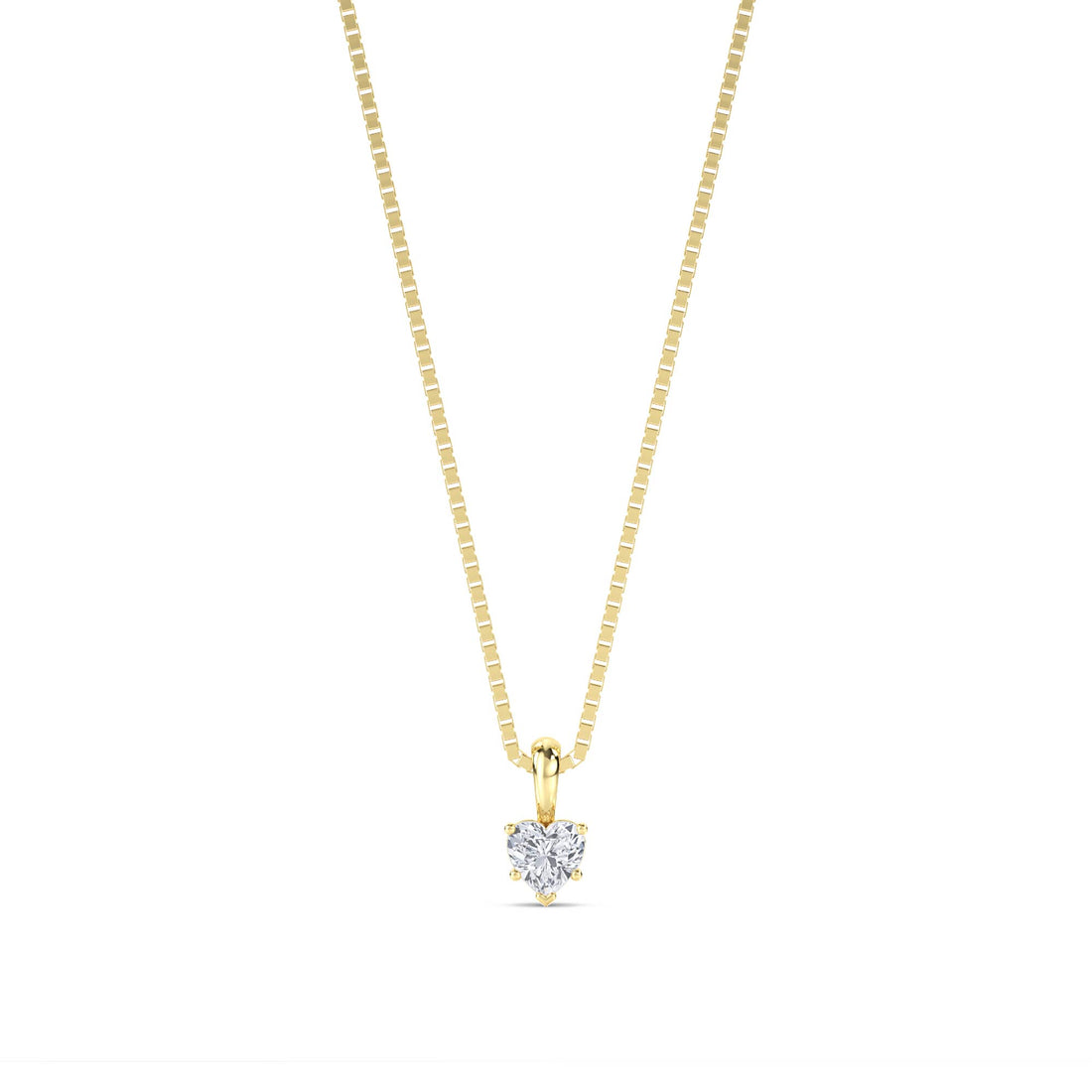 Heart Solitaire Pendant - image 1