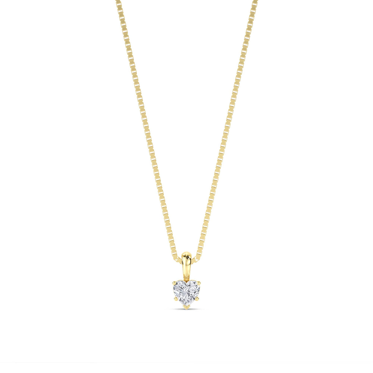 Heart Solitaire Pendant - image 1