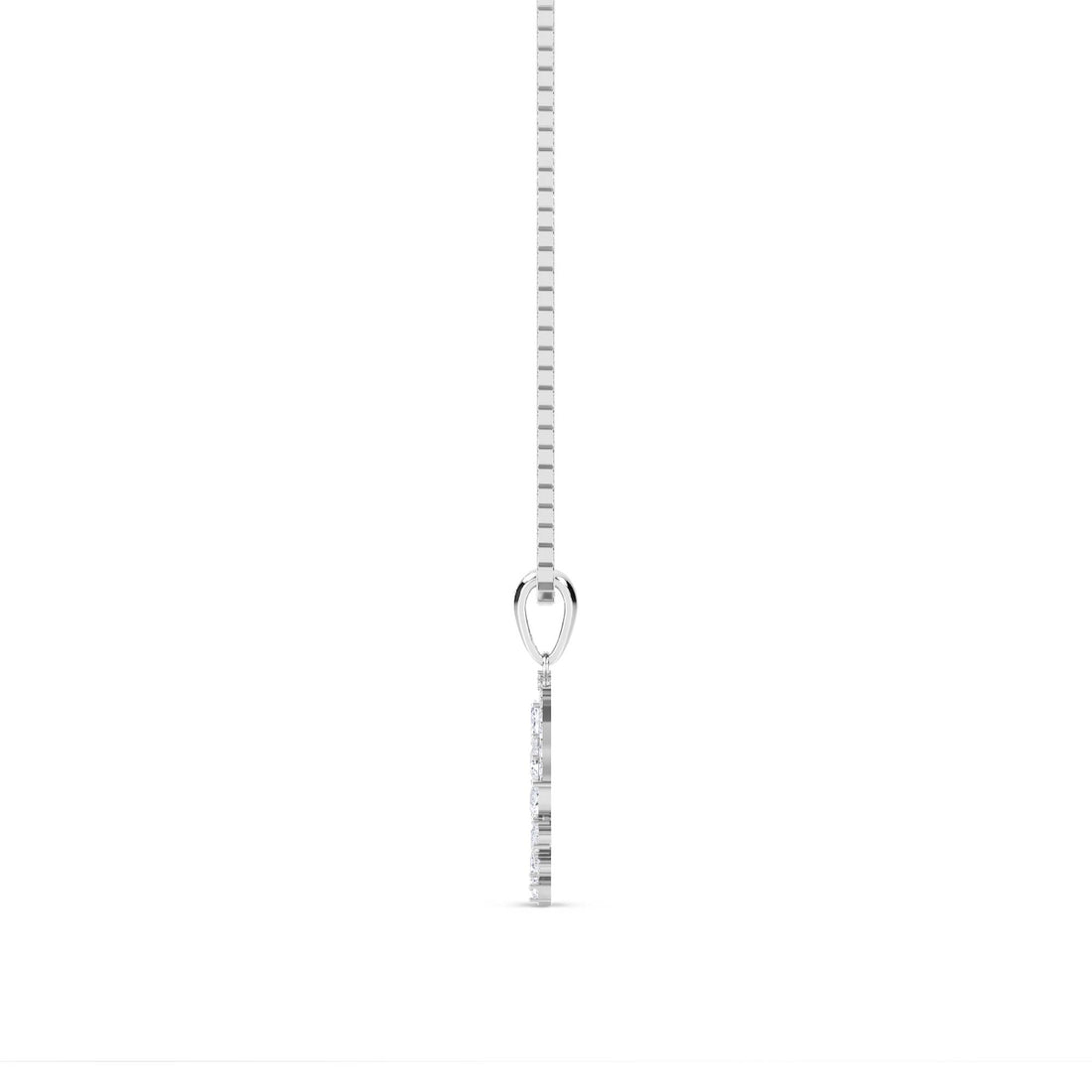 Marquise Oval Wreath Pendant (Silver)