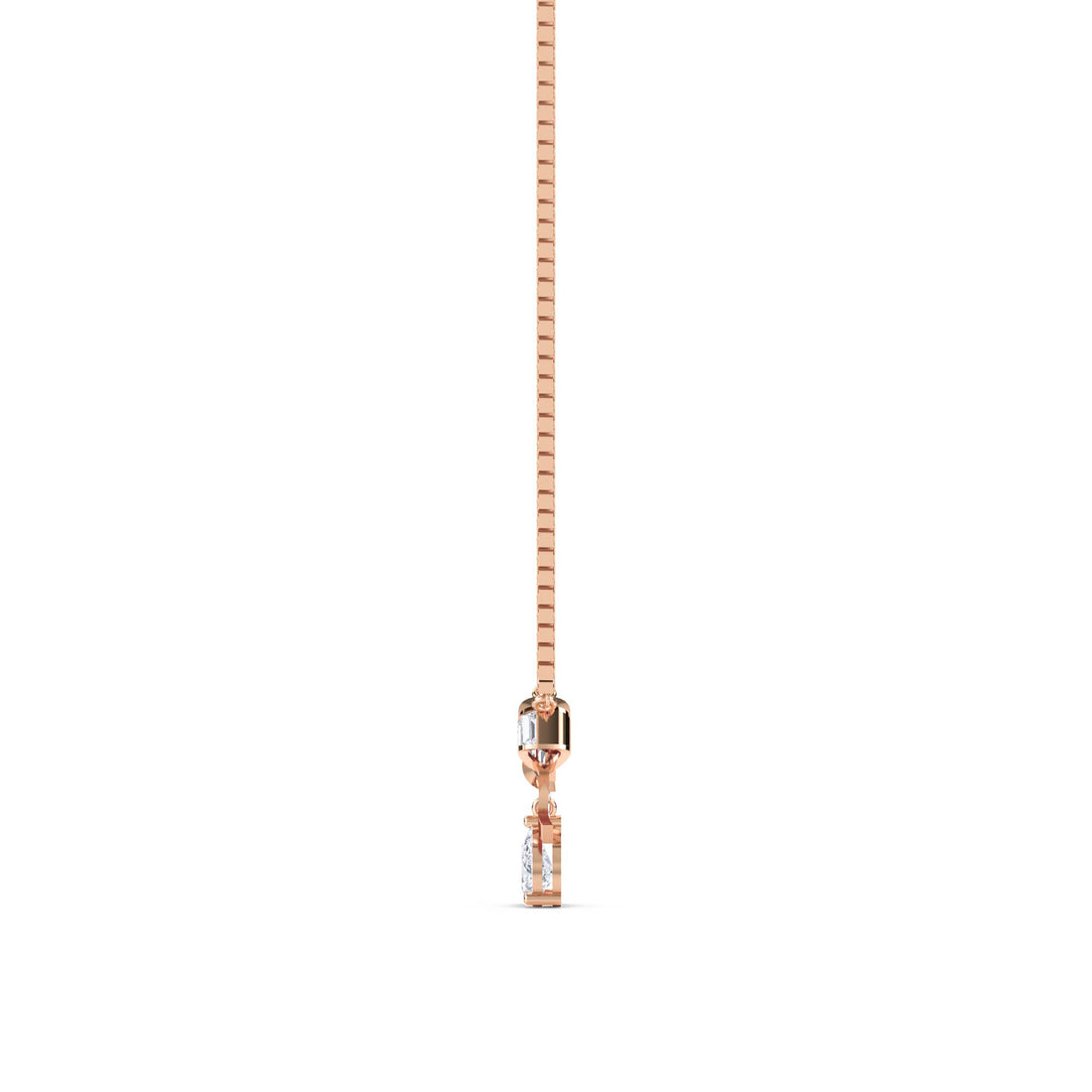 Baguette Bow Drop Pendant