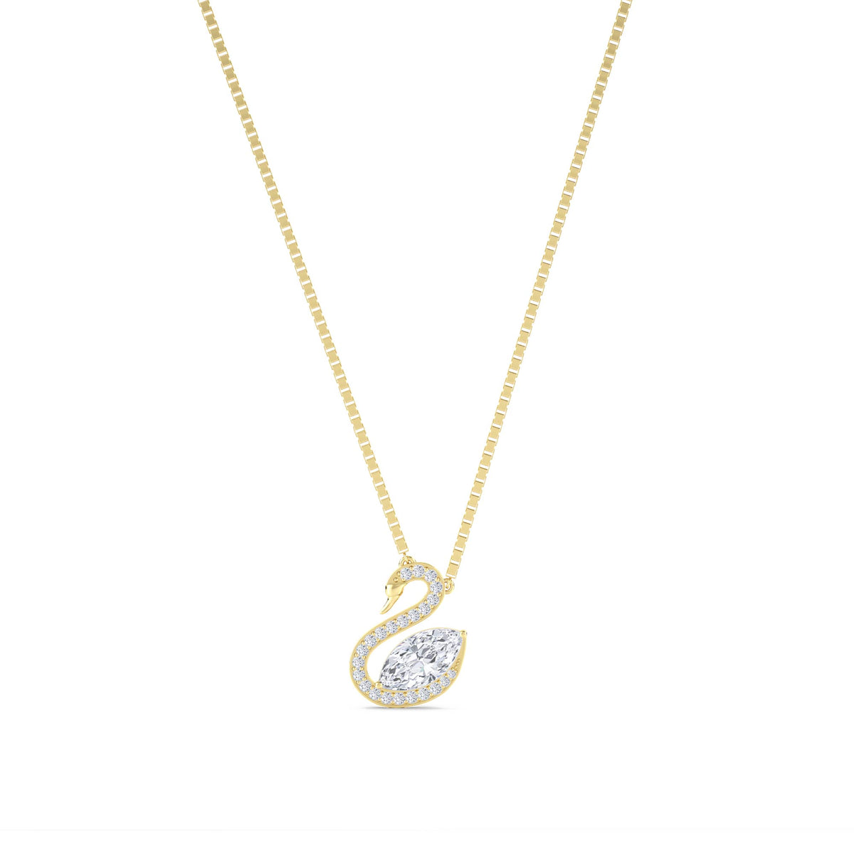 Swan Diamond Pendant - image 1