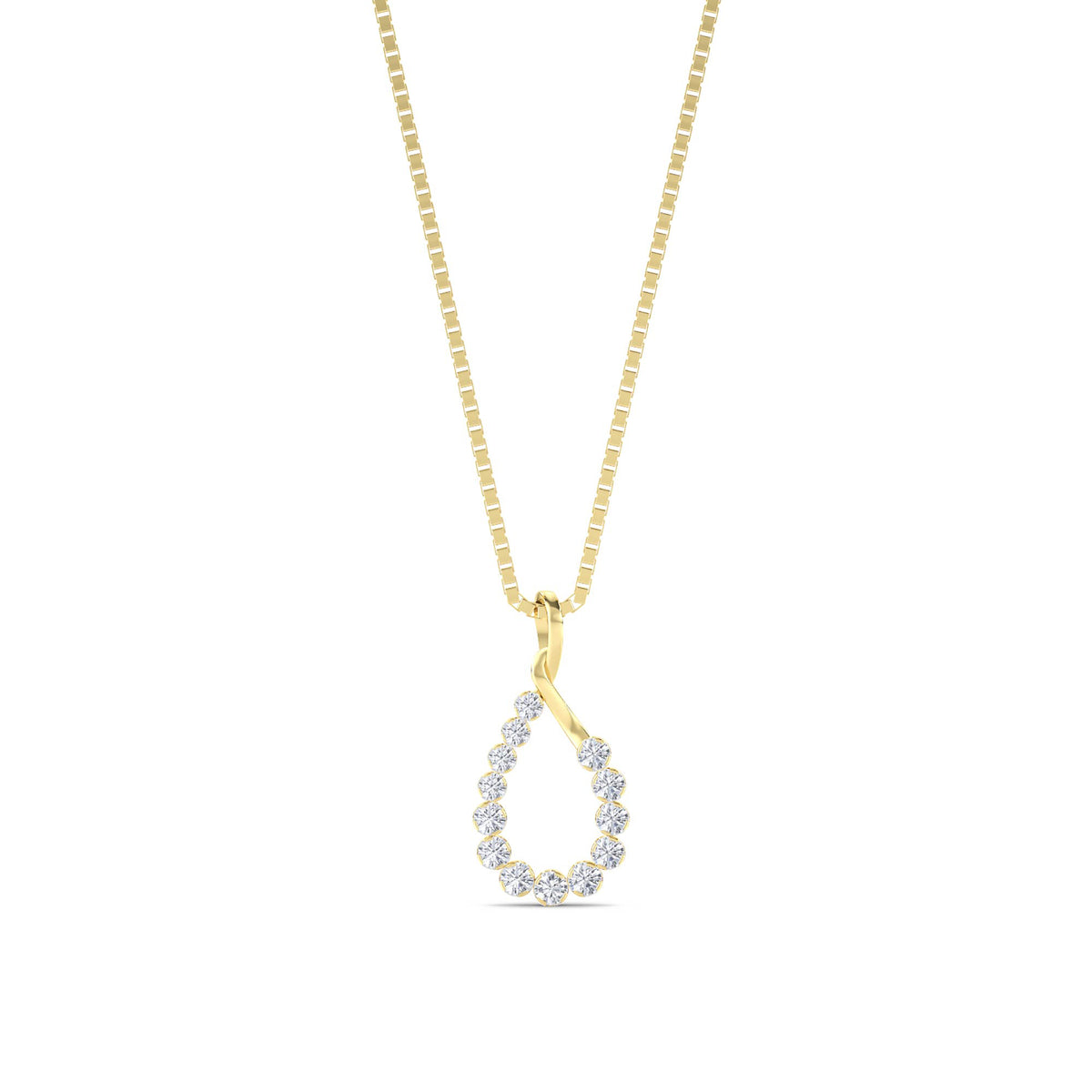 Open Teardrop Pendant - image 1
