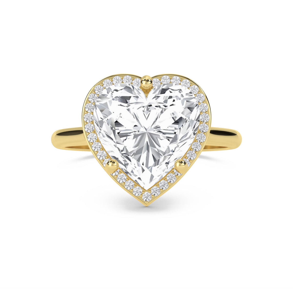 Heart Halo Lab Grown Diamond Ring - image 1