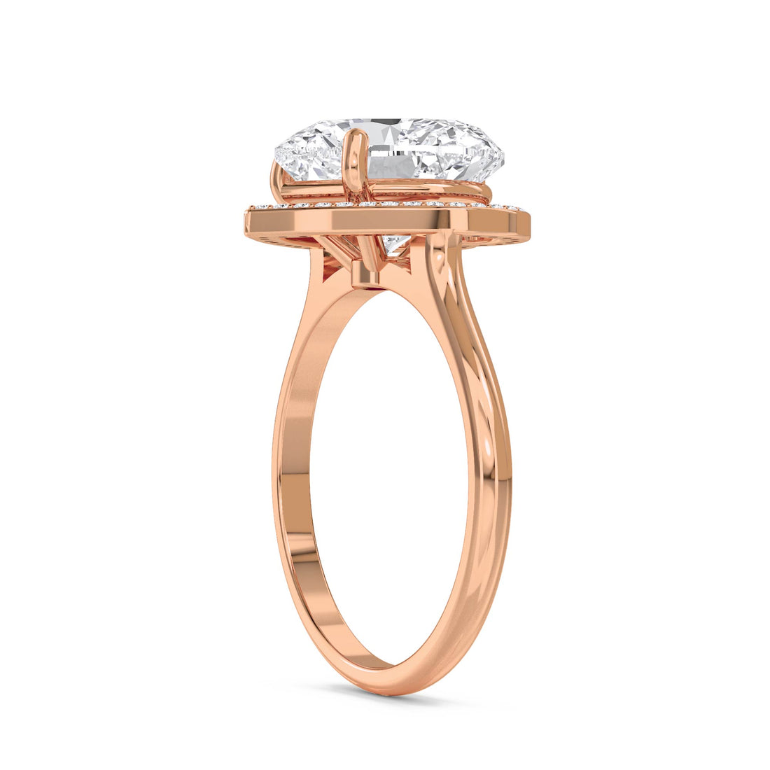 Heart Halo Lab Grown Diamond Ring