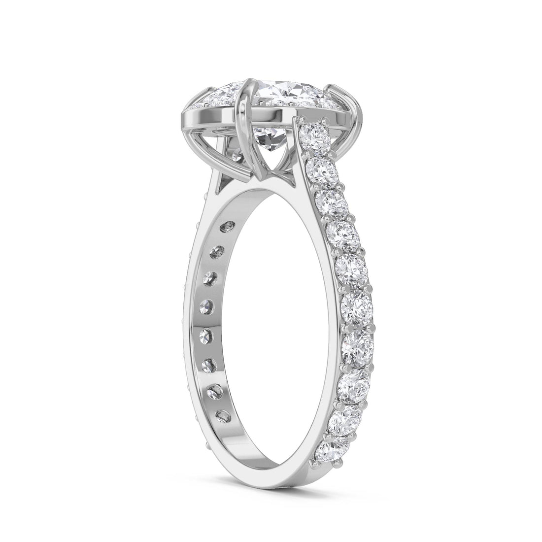 Eterna Solitaire Diamond Ring (Silver)