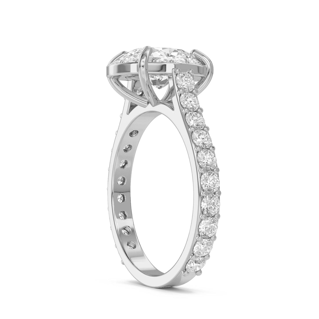 Eterna Solitaire Diamond Ring (Silver)