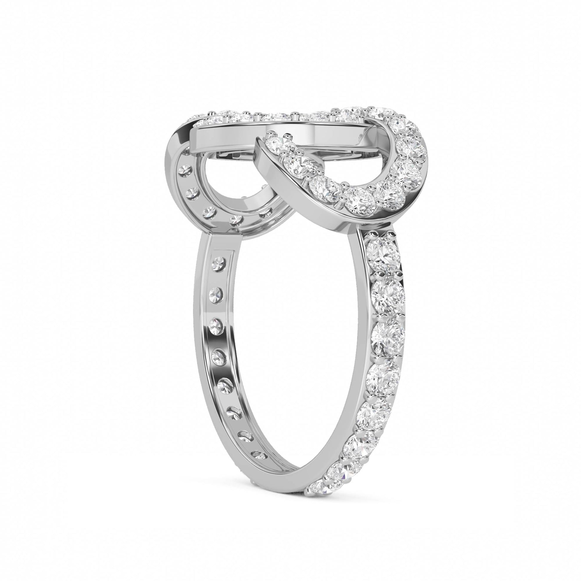 Celeste Halo Diamond Ring 3 (Silver) - image 2