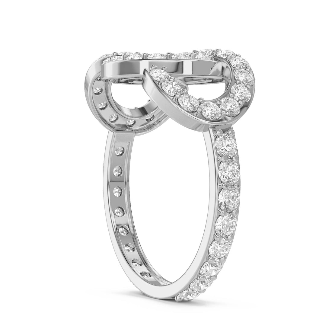 Celeste Halo Diamond Ring (Silver)