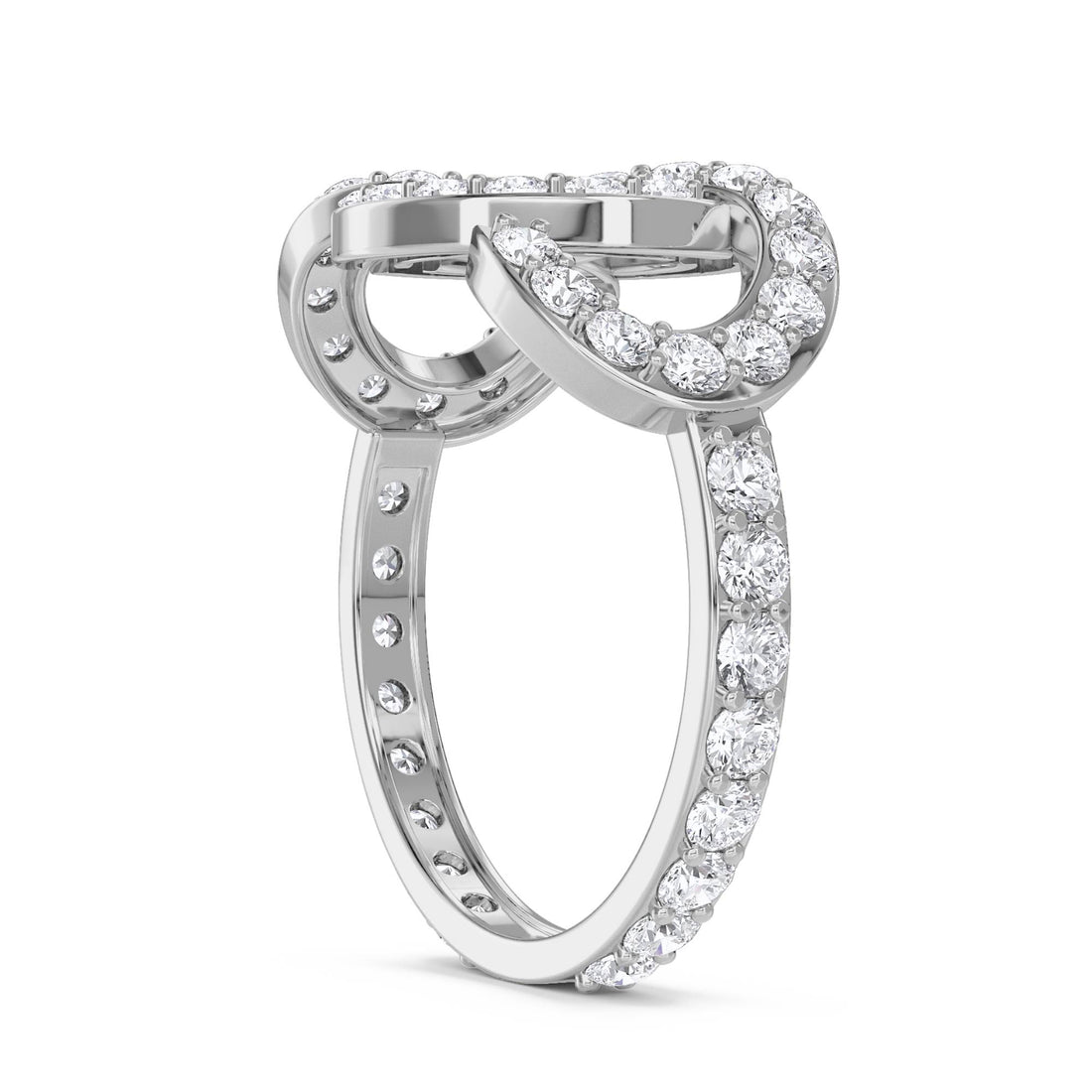 Celeste Halo Diamond Ring (Silver)