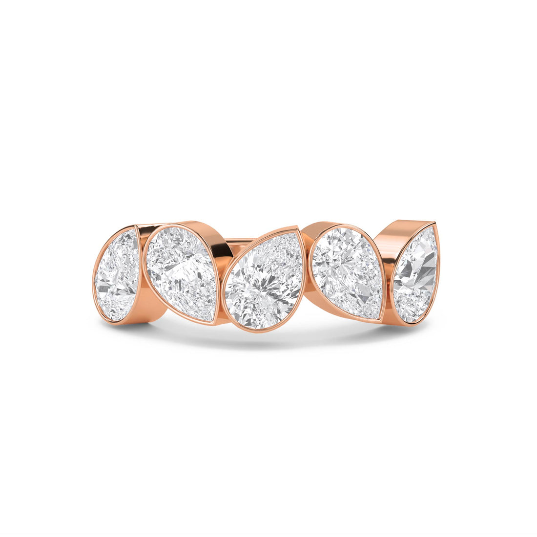 Pear Diamond Five Stone Ring