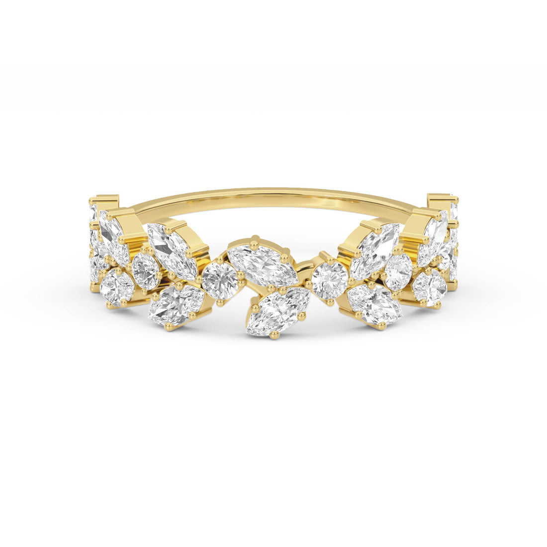 Marquise Bloom Diamond Ring - image 1