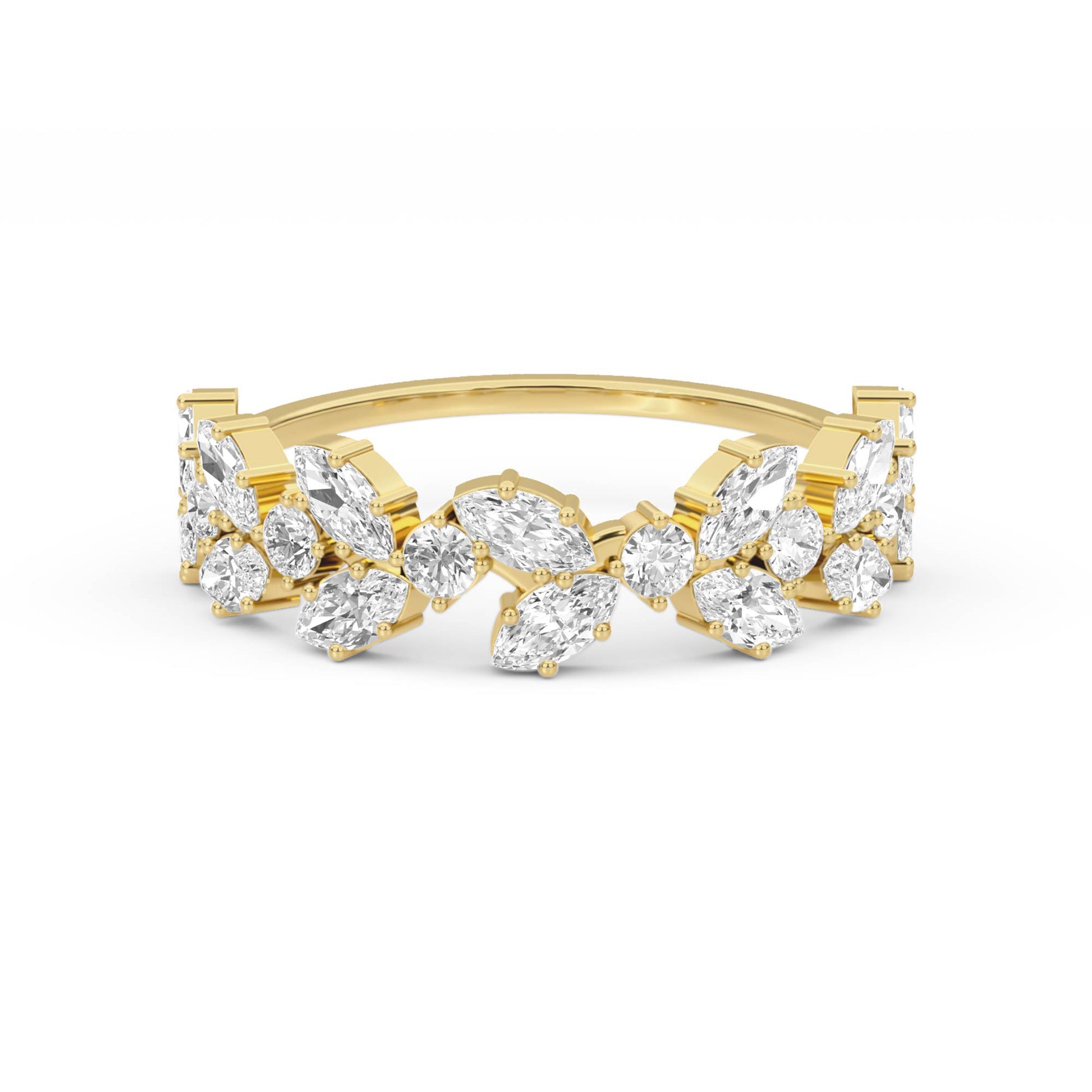 Marquise Bloom Diamond Ring - image 1