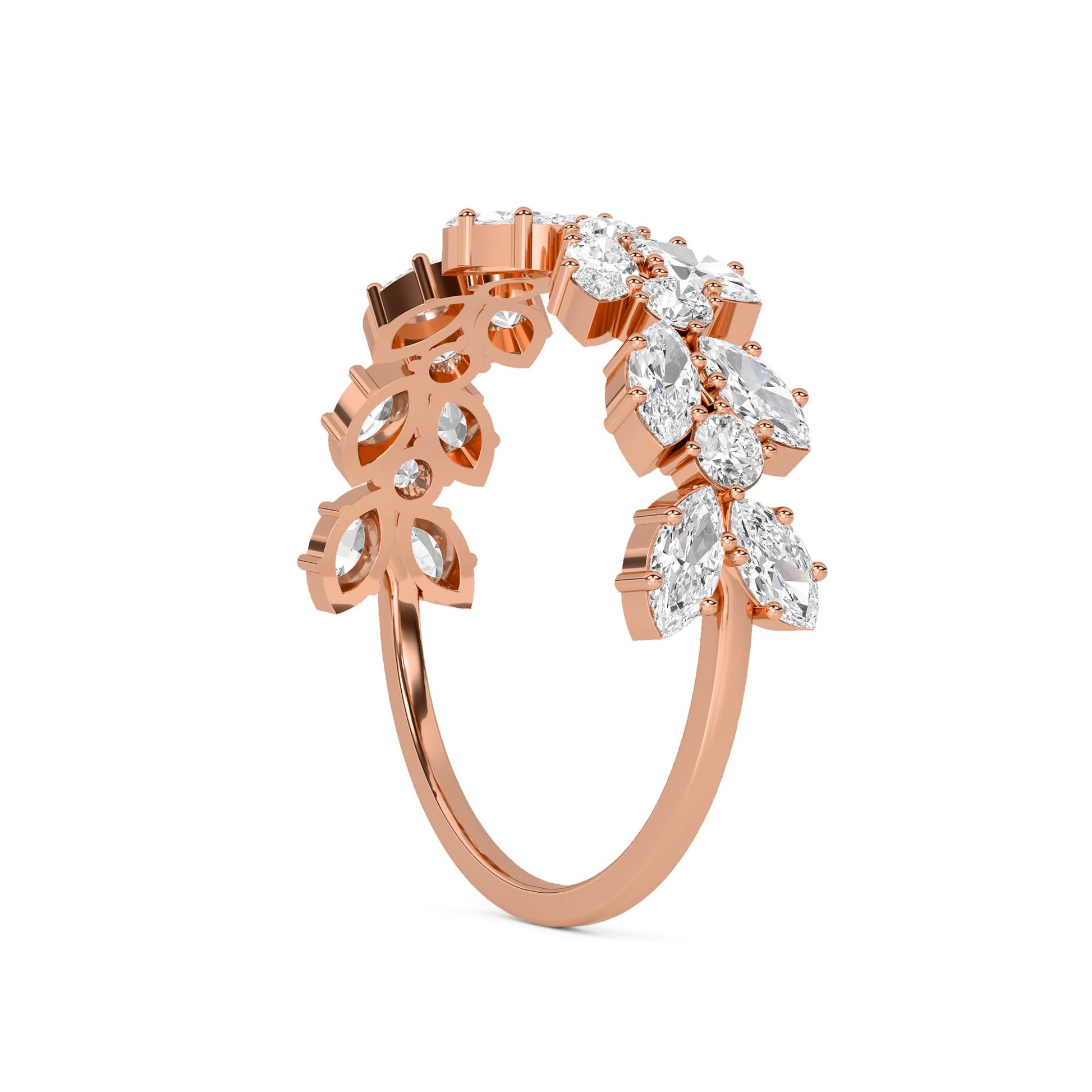 Marquise Bloom Diamond Ring - image 5