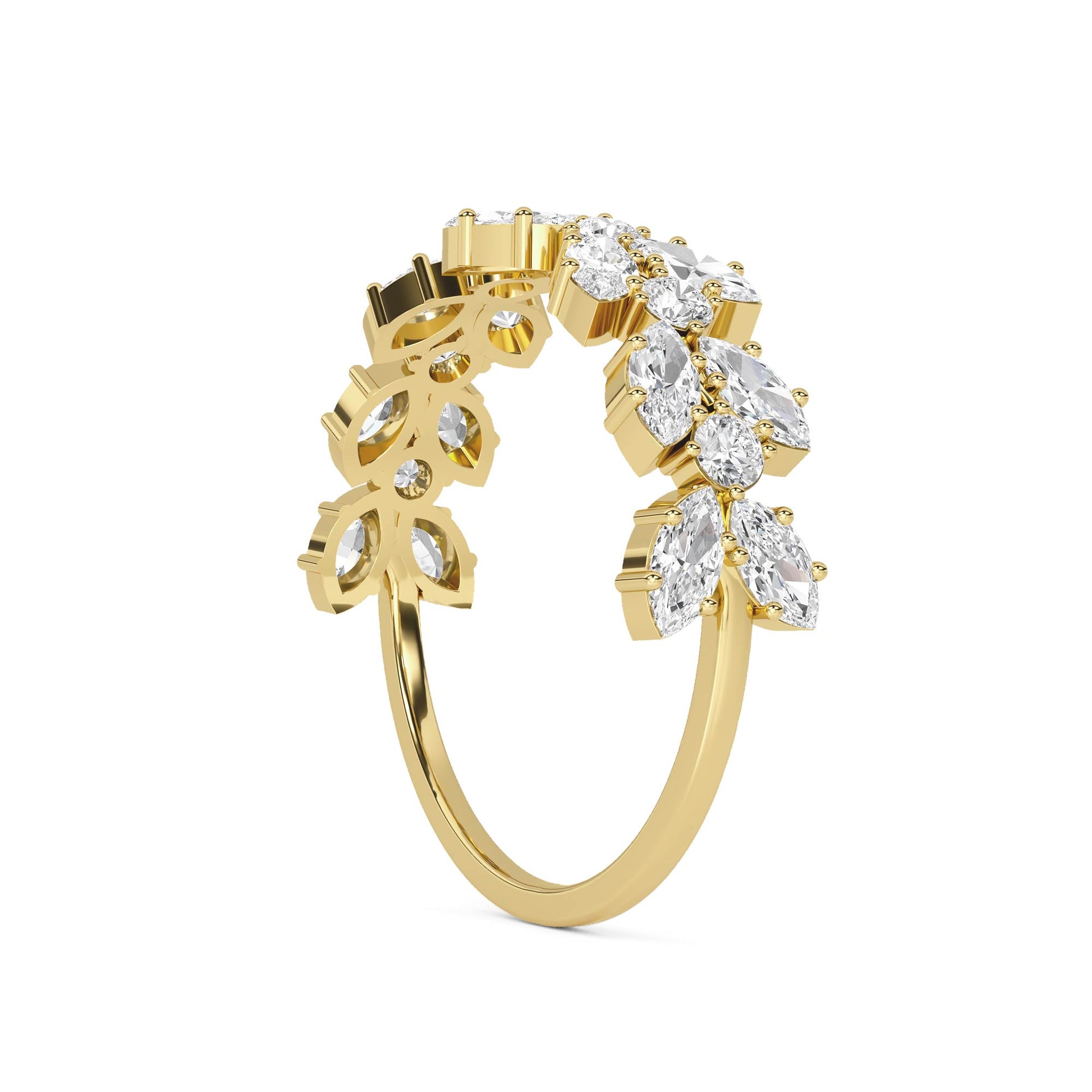 Marquise Bloom Diamond Ring - image 3