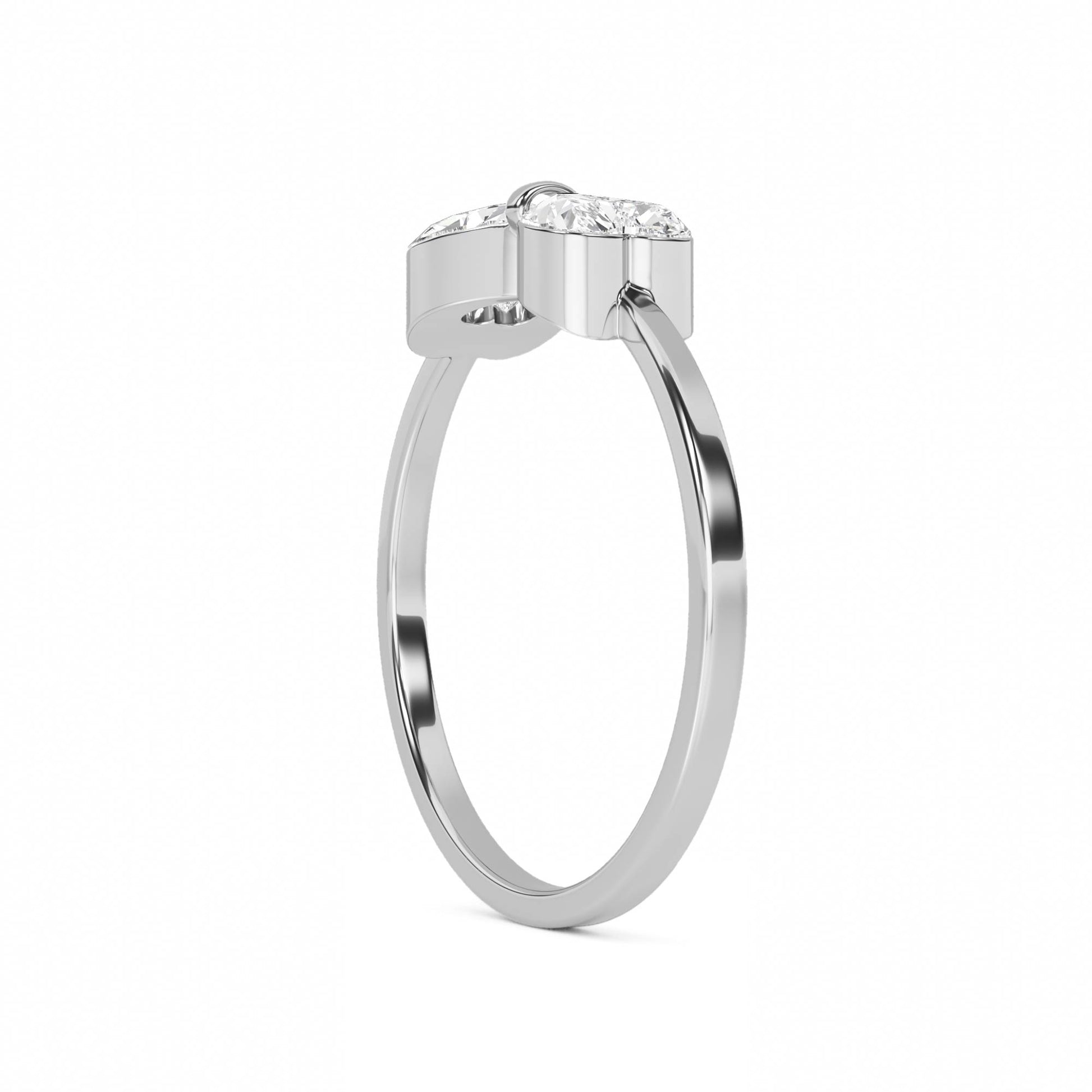 Celestial Butterfly Diamond Ring (Silver) - image 2