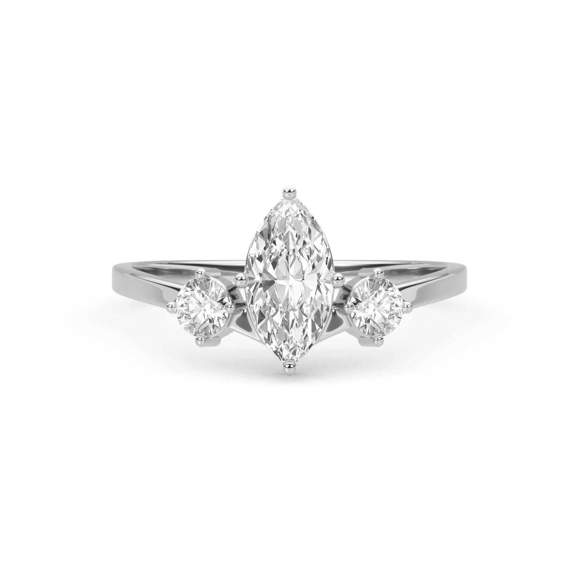 Celeste Marquise Diamond Ring (Silver) - image 1