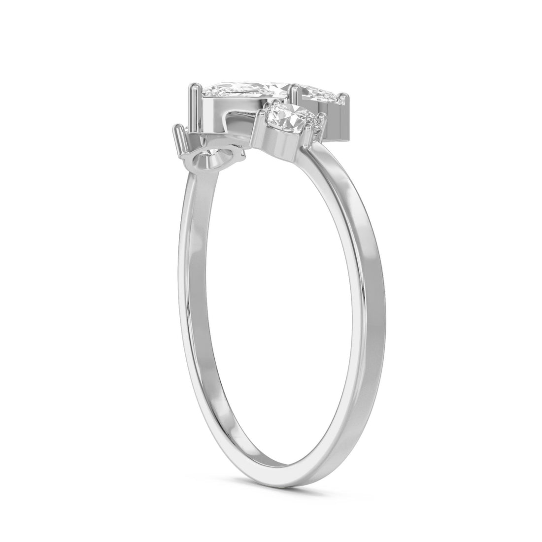 Celeste Marquise Diamond Ring (Silver)