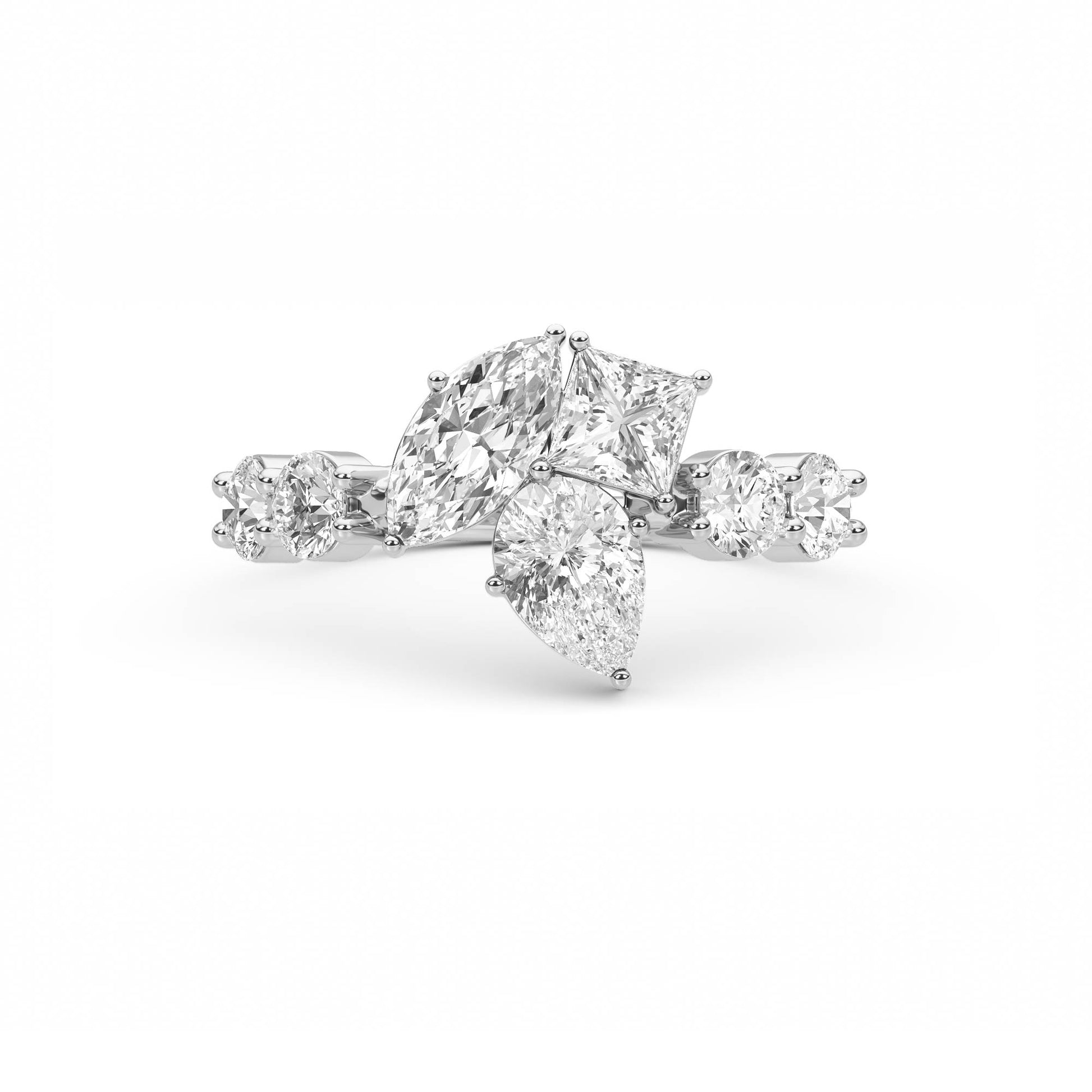 Aurora Trio Diamond Ring - image 6