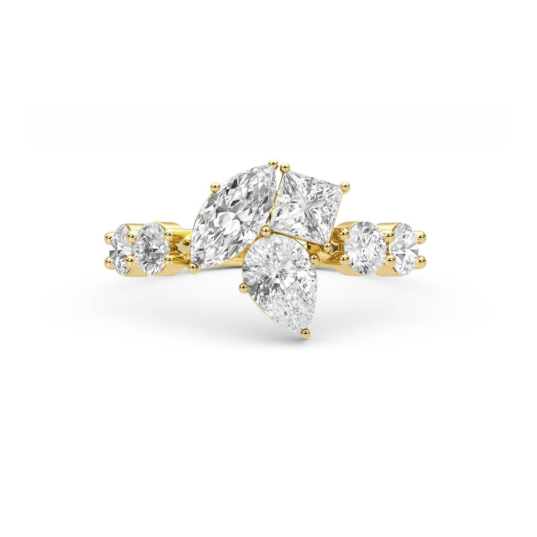 Aurora Trio Diamond Ring - image 1