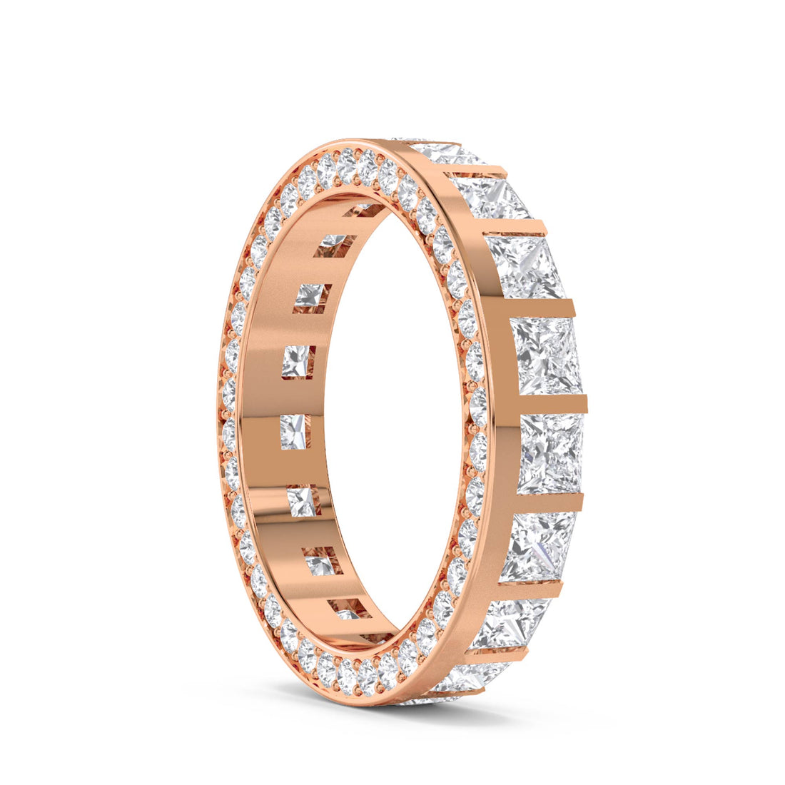 Princess Cut Eternity Men's Ring