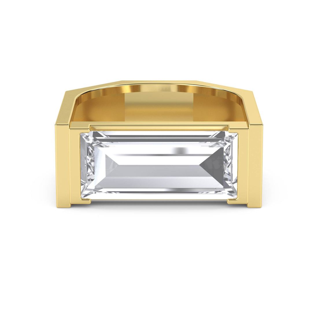Baguette Signet Men's Ring