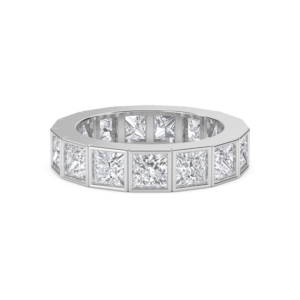 Princess Bezel Eternity Men's Band