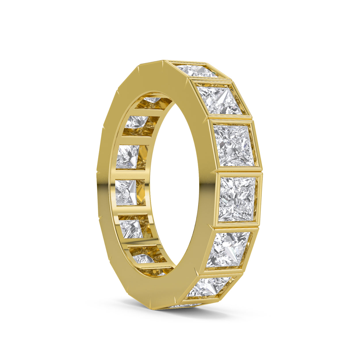 Princess Bezel Eternity Men's Band
