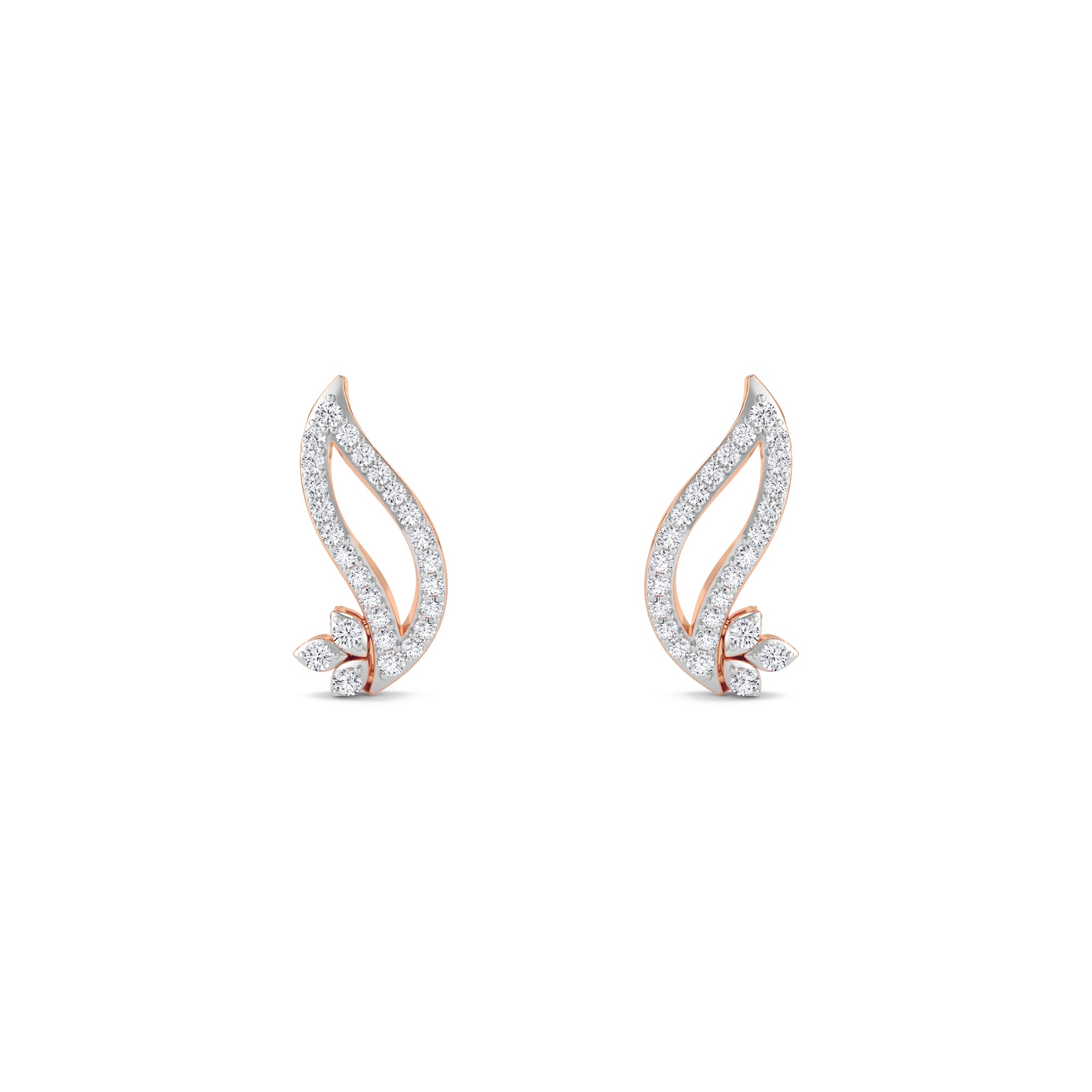 Luxury Carmen Round Diamond Studs Earrings