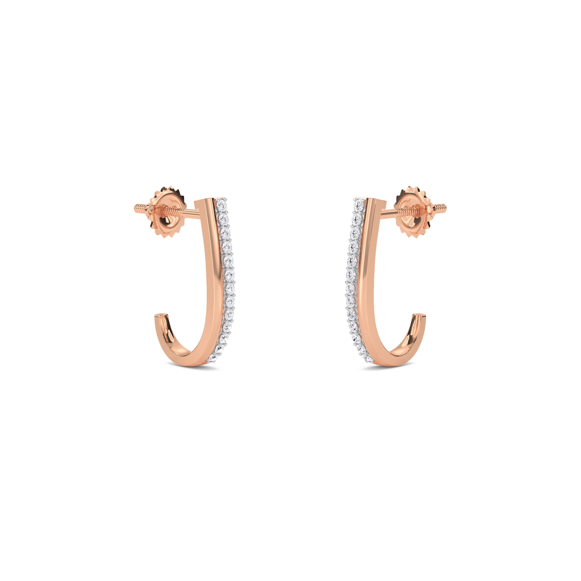 Imperia Diamond Hoop Earrings