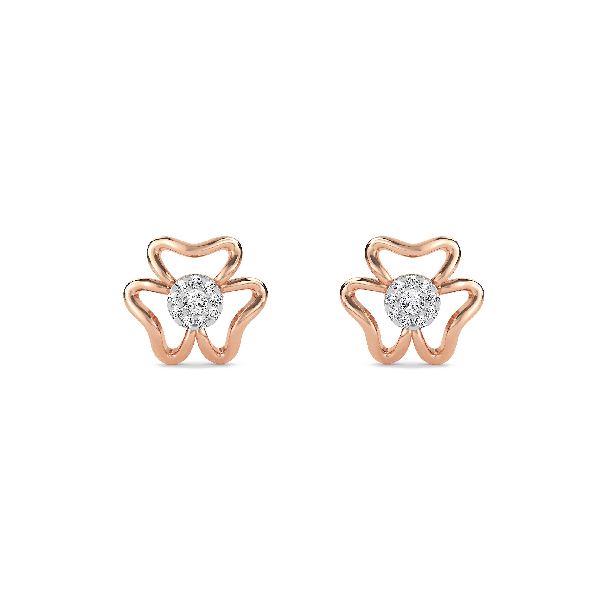 Latest Diamond Flower Style Studs