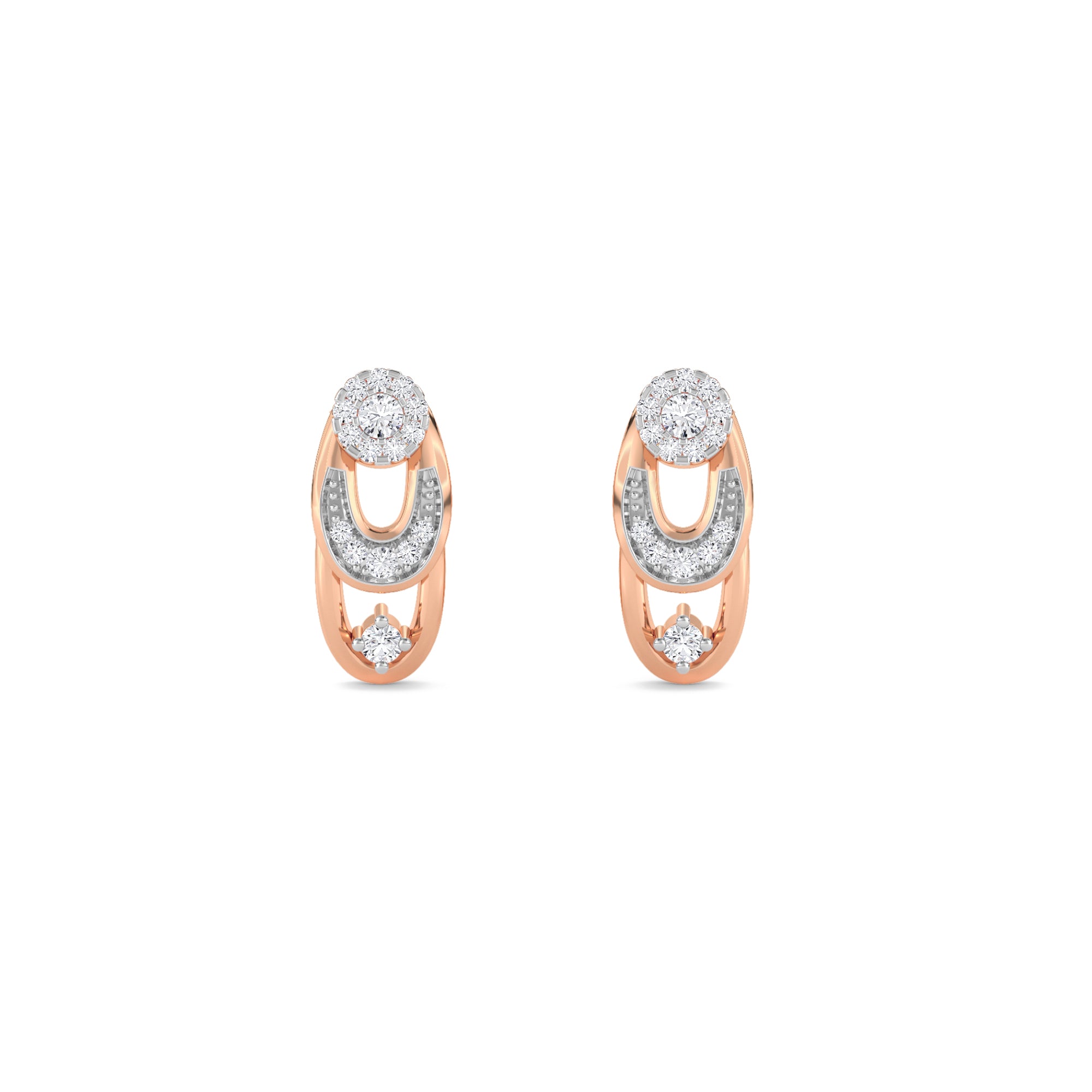 Modern Lab Grown Diamond Earrings