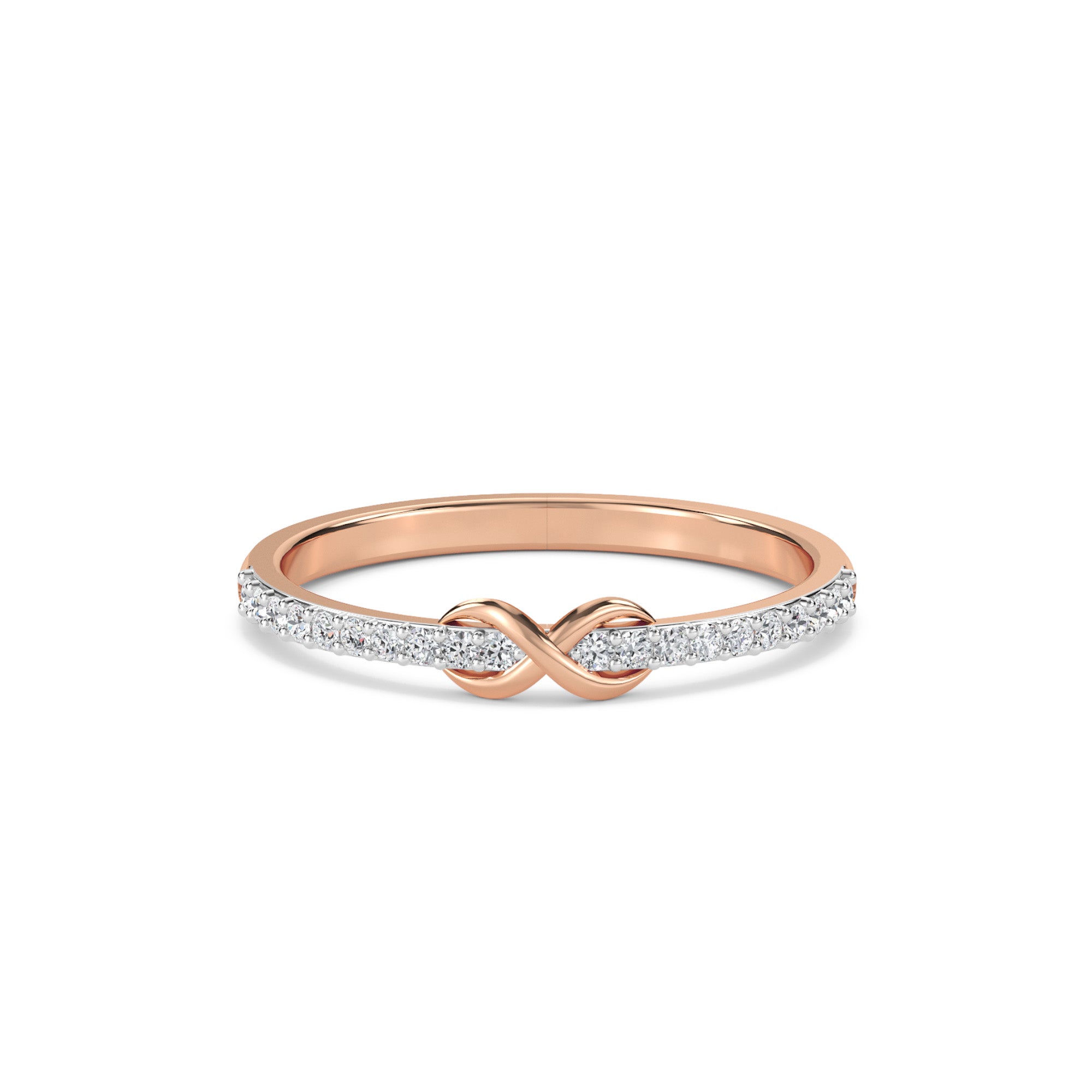 Classic Infinity Lab Grown Diamond Wedding Band
