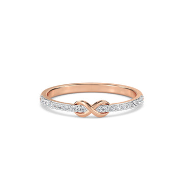 Classic Infinity Lab Grown Diamond Wedding Band