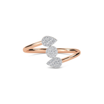 Stylish By Pass Setting Leaf Band