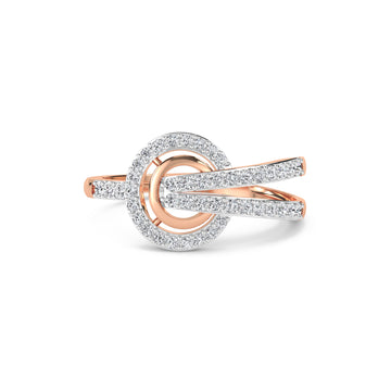 Dazzle Diamond Cricle Ring For Her